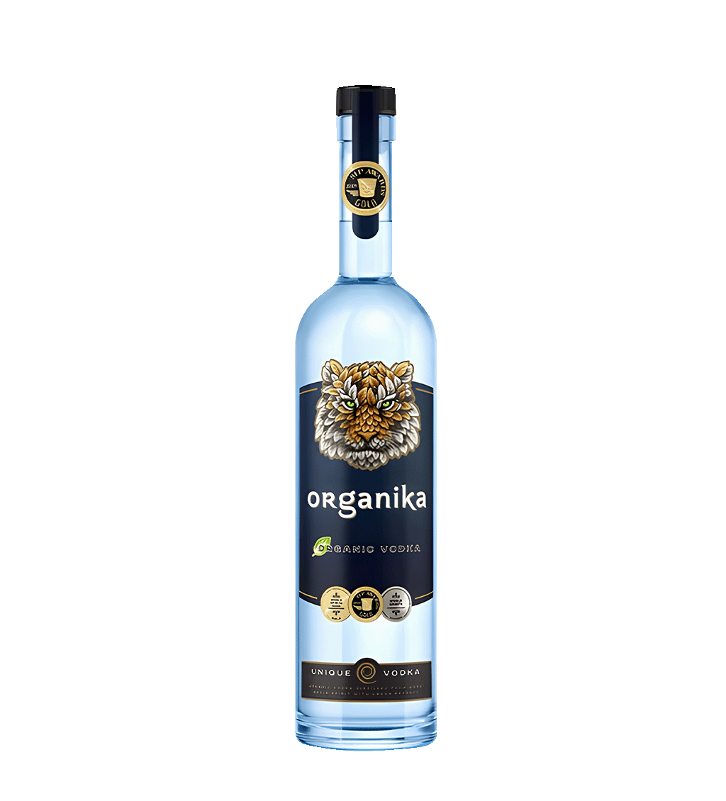 Botella original de Vodka Organika